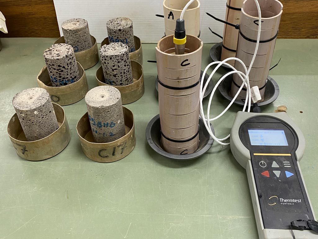 Thermal resistivity laboratory test
